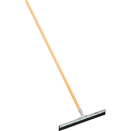 Global Industrial 24 Straight Floor Squeegee With Wood Handle 641536